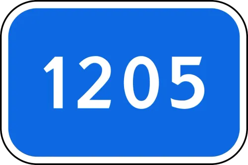 5.28. “Kilometr belgisi”. Yo‘lning boshi yoki oxirigacha bo‘lgan masofa (km).