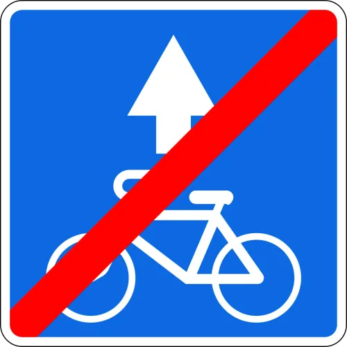 5.45 Velosipedlar uchun harakatlanish bo'lagining oxiri