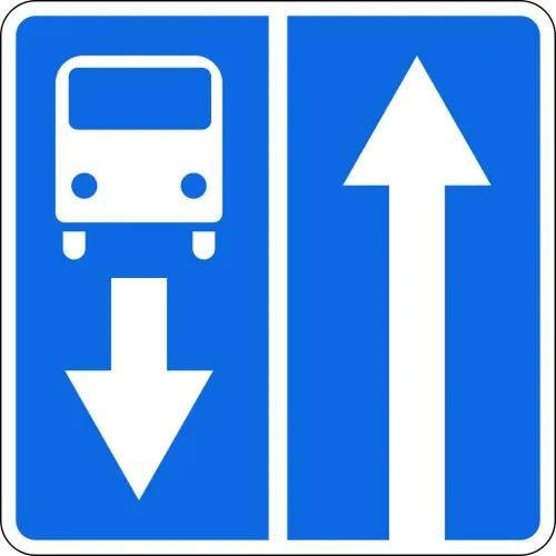 5.10.1 Belgilangan yo’nalishli transport vositalari uchun bo’lagi bor yo’l